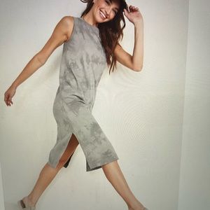 Old Navy sleeveless Tie-Dye midi shift t-shirt dress